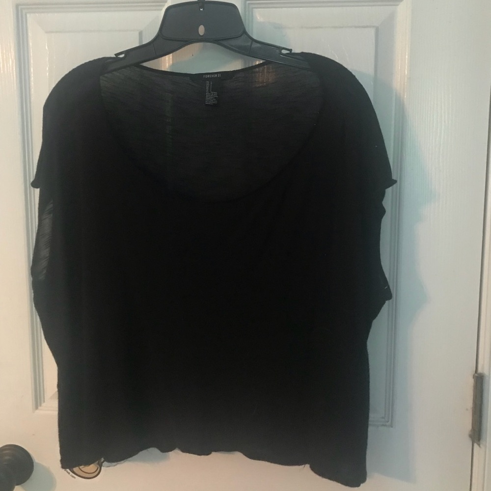 Sheer Black Top